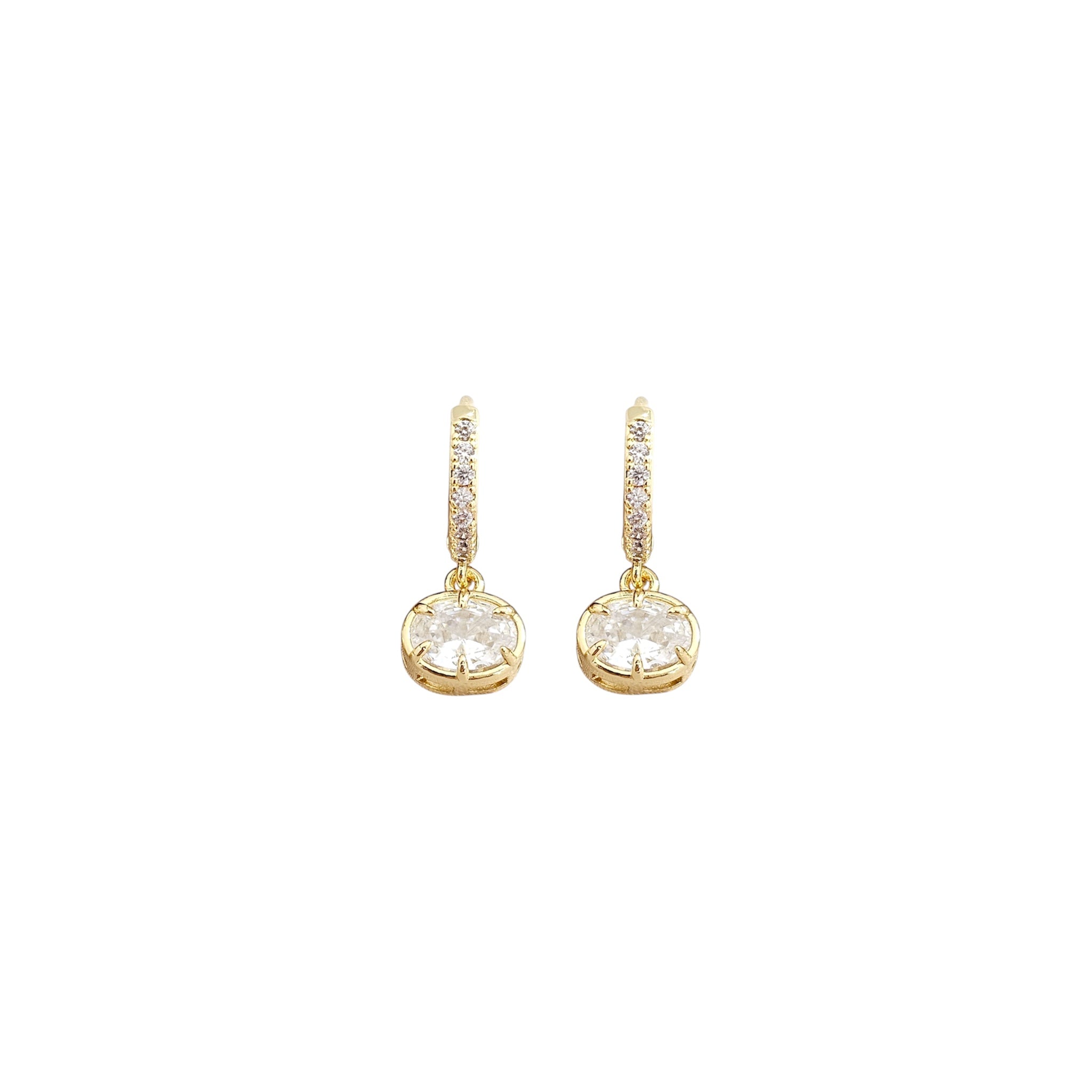 Aretes Dotty Golden Hoops