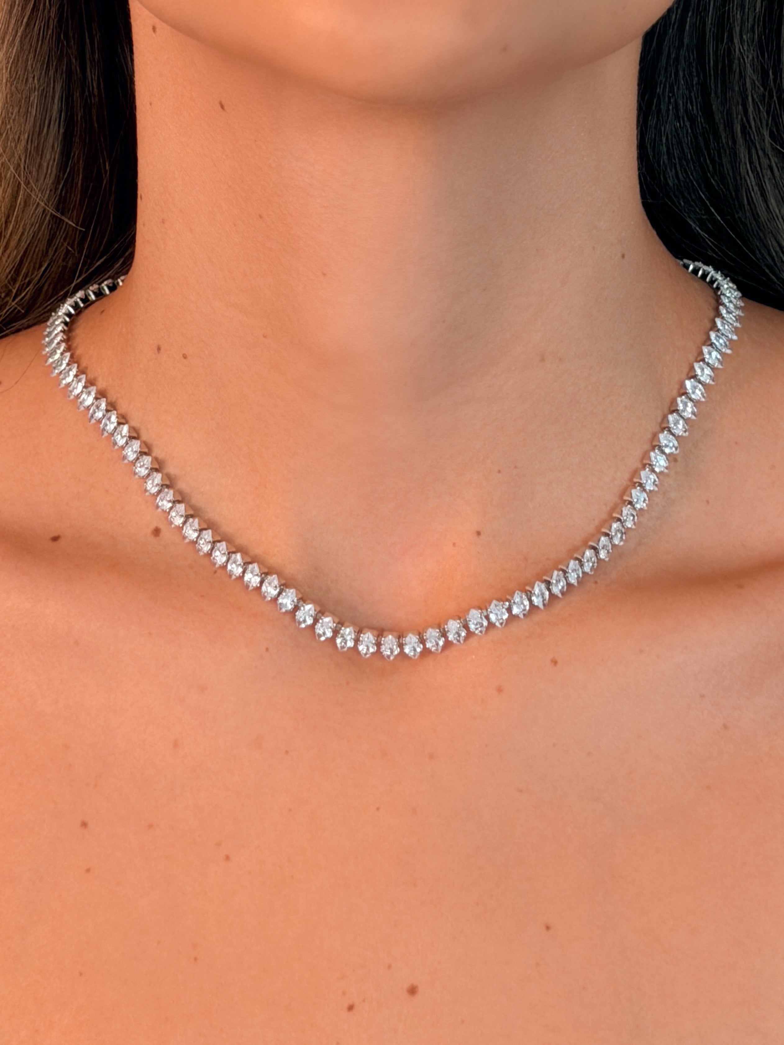 Collar Sharp Tennis Silver