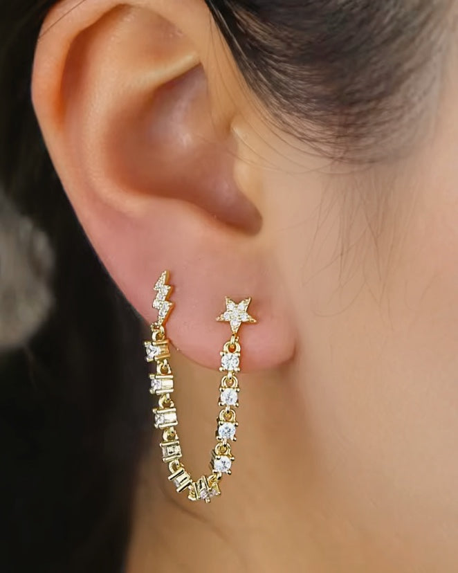 Arete solitario Lightning Golden