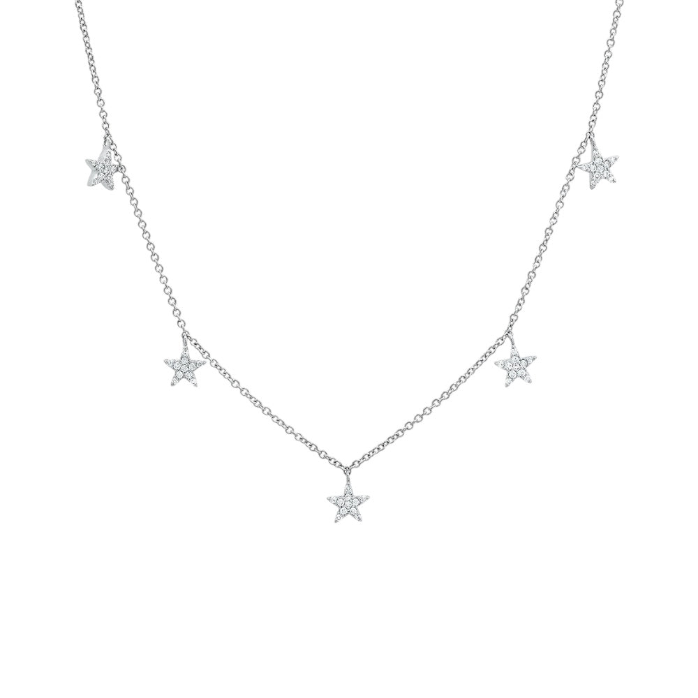 Collar Falling Stars Silver
