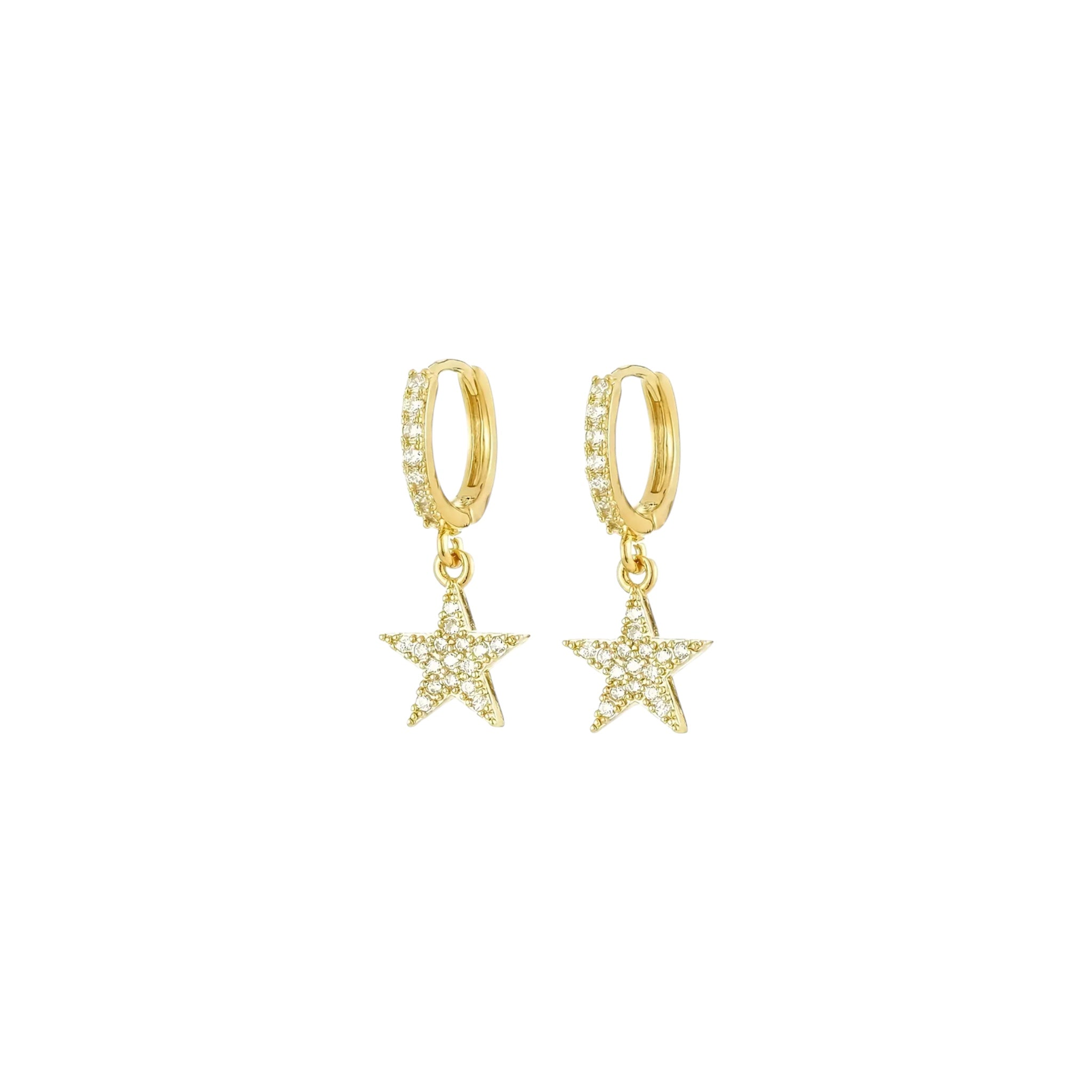 Aretes Electra Golden Hoops