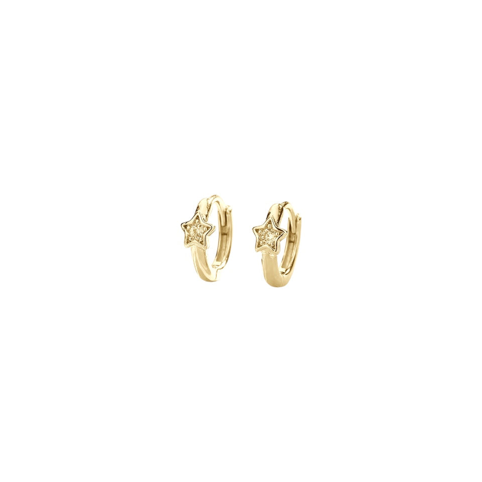 Aretes Mini Aura Golden Hoops