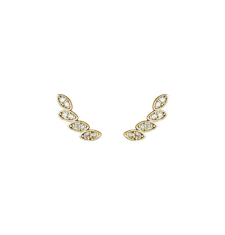 Aretes Golden Crawler Stud