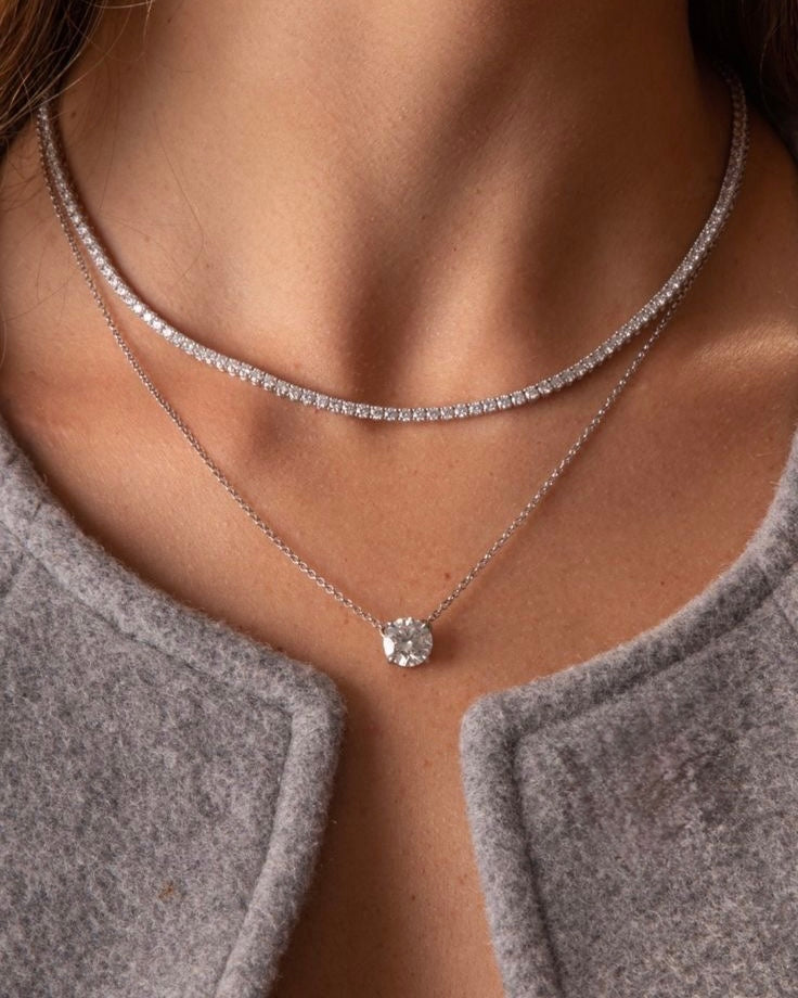 Silver Tennis necklace