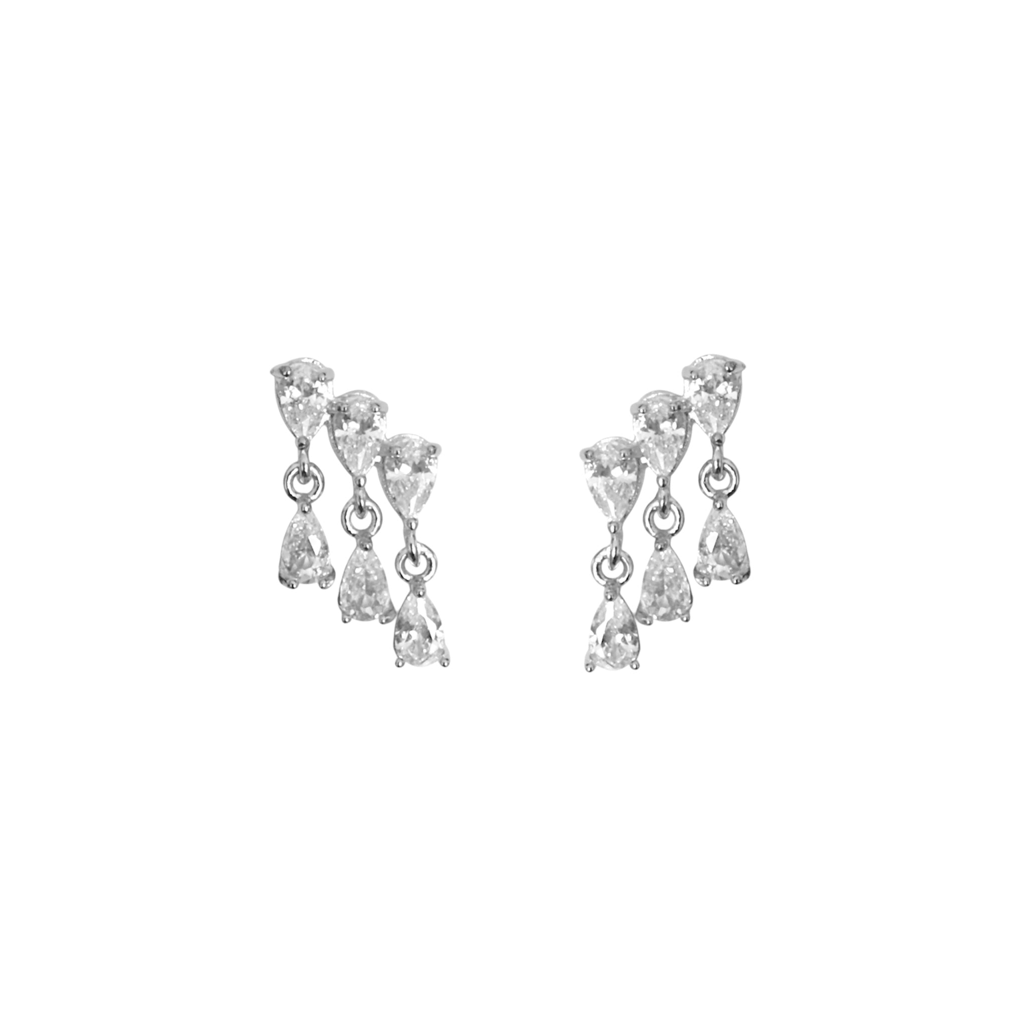 Aretes Rain Silver Stud