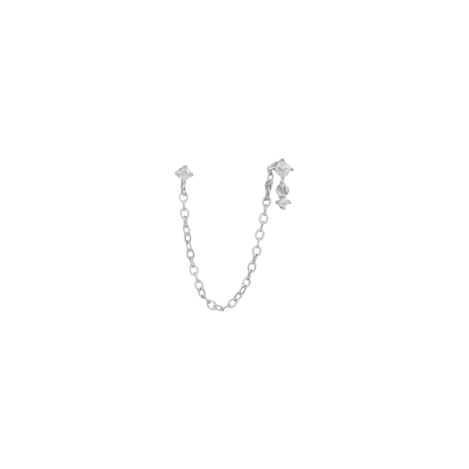 Aretes Chain Silver